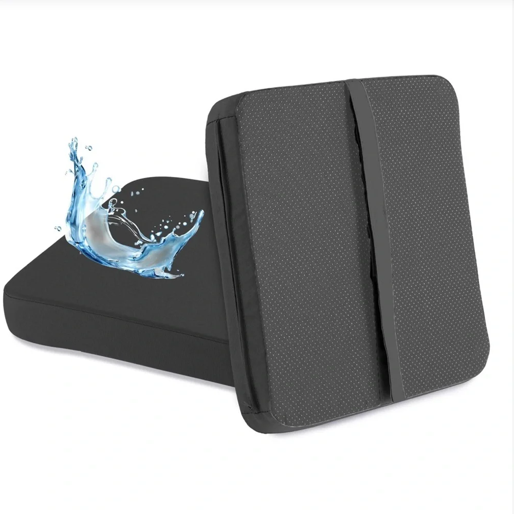 Indoor/Outdoor Chair Cushions BLACK (2-pack)